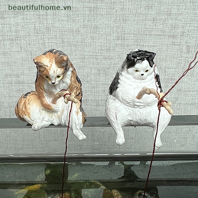 1 Chú Mèo Hoạt Hình Dùng Trang Trí Bể Cá