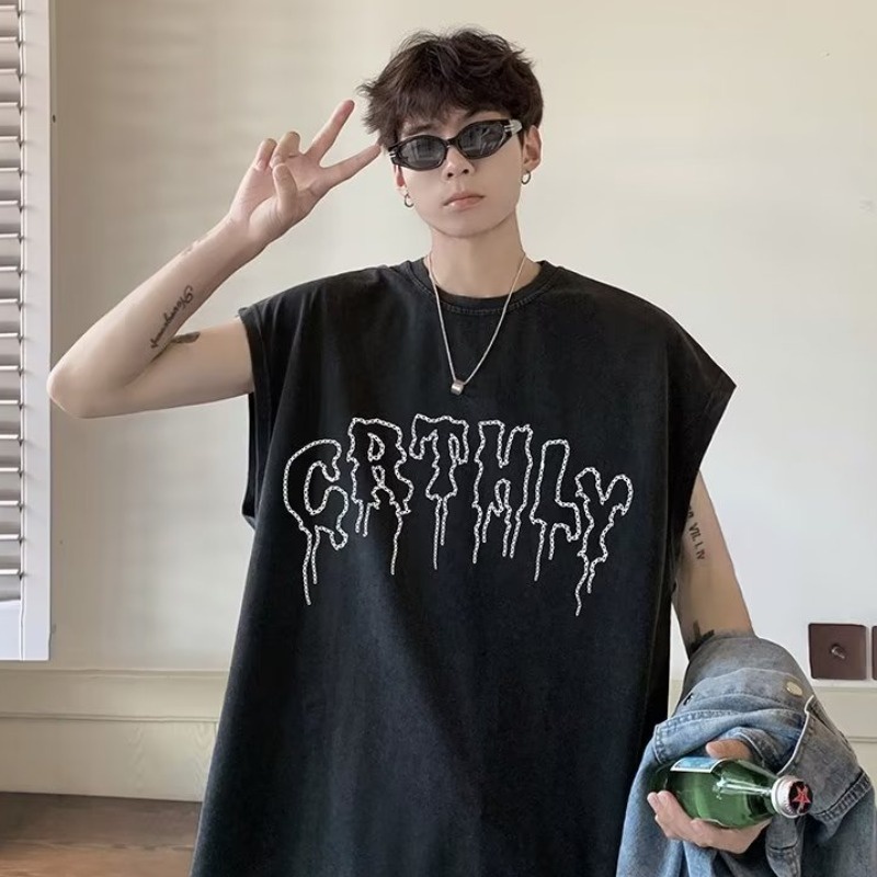 Áo Thun Cotton Sát Nách Màu Trơn Thời Trang Mùa Hè Cho Nam