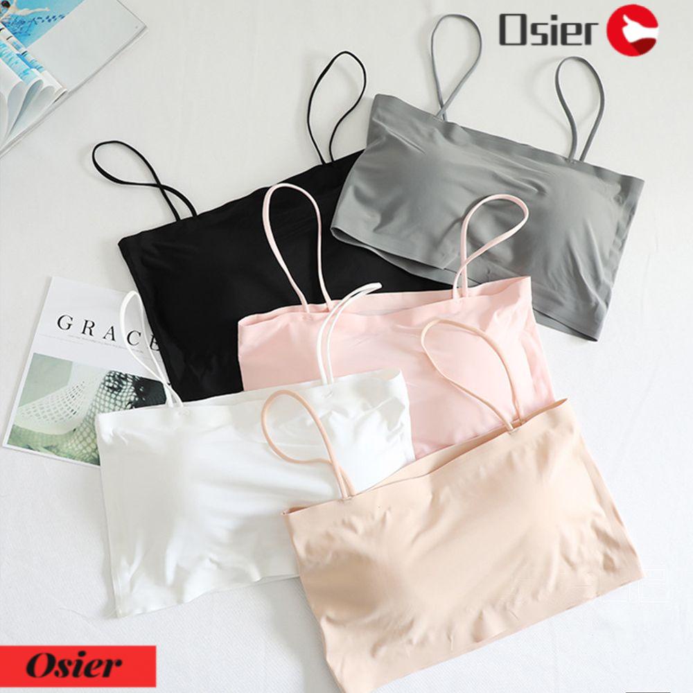OSIER1 Áo Ngực Lụa Không Đường May Gợi Cảm Hợp Thời Trang Cho Bạn Gái