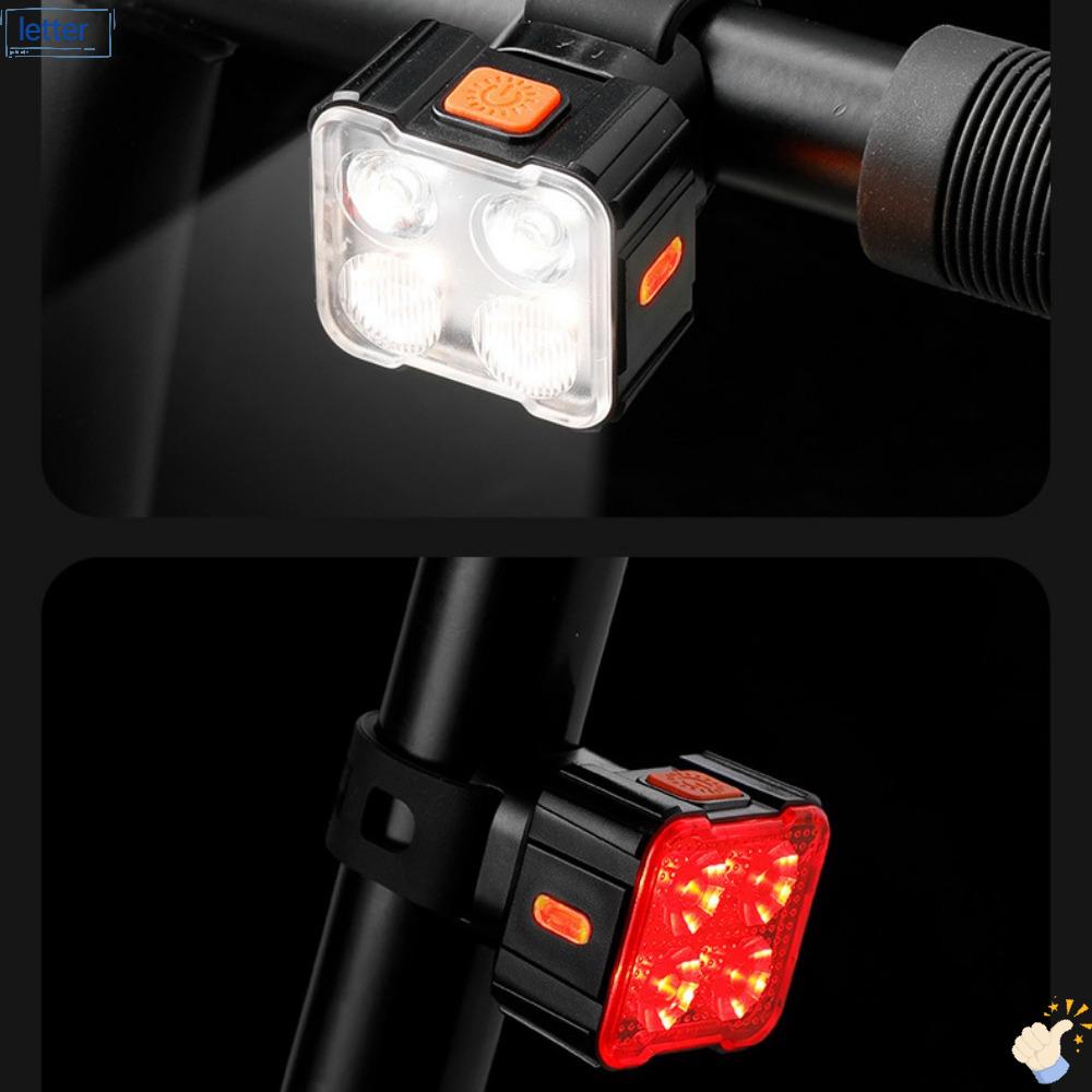 Đèn Đuôi 4 / 6 Bóng Chống Thấm Nước Tiện Dụng Cho Xe Đạp