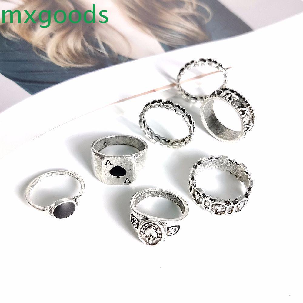 Mxgoods Nhẫn Hình Trái Tim Đơn Giản Thời Thượng Cho Nam