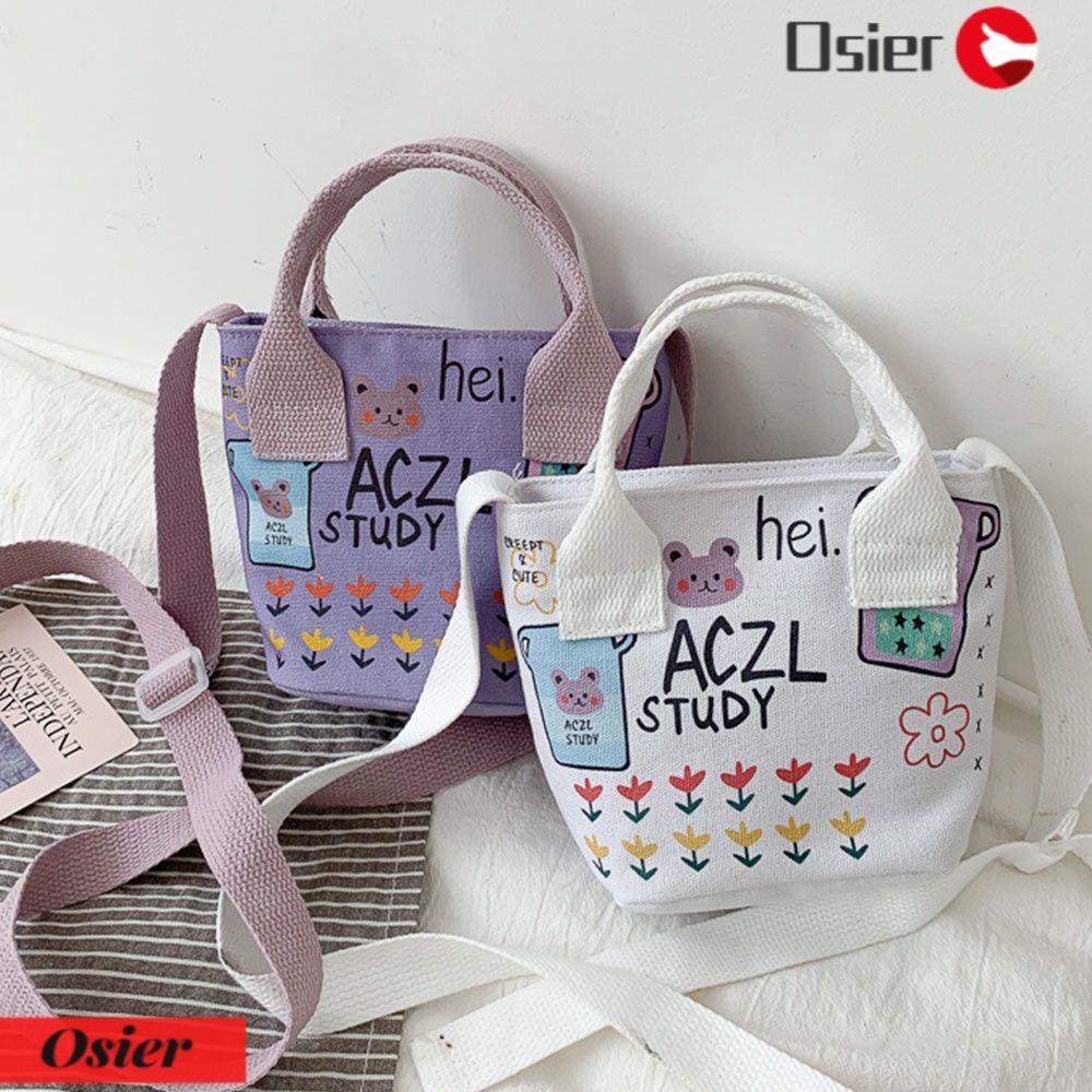 1 Túi Đeo Vai Vải Canvas Thời Trang Nữ