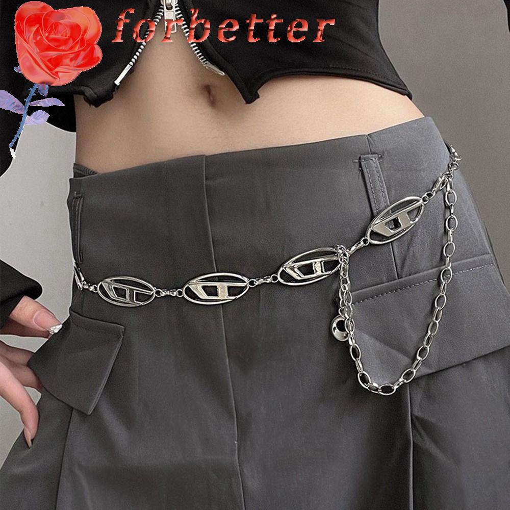 Dây Xích Đeo Cơ Thể Phong Cách Vintage Cá Tính Dễ Phối Đồ|Thắt Lưng Dây Xích Chữ D Rỗng Phối Tua Rua