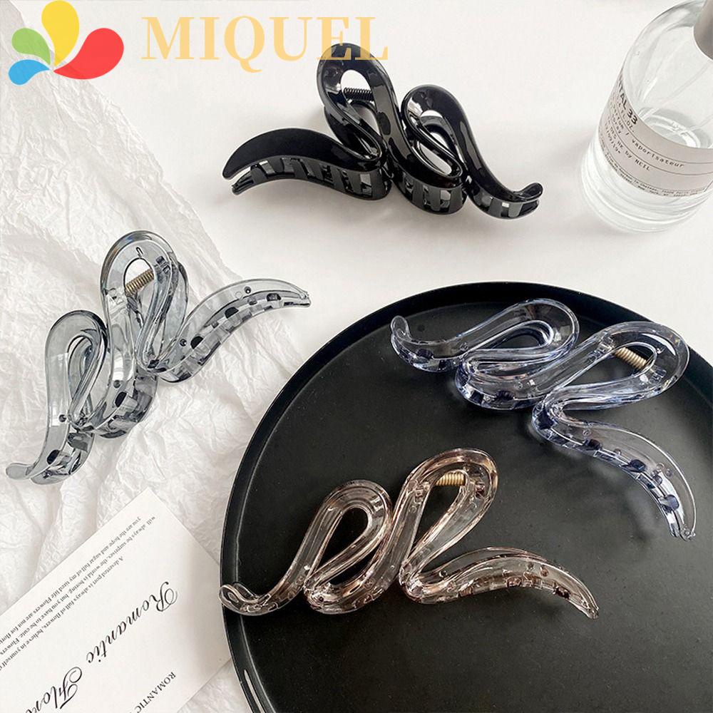 Kẹp Tóc Càng Cua Bằng Acrylic Trong Suốt Phong Cách Hàn Quốc Thanh Lịch Cho Nữ