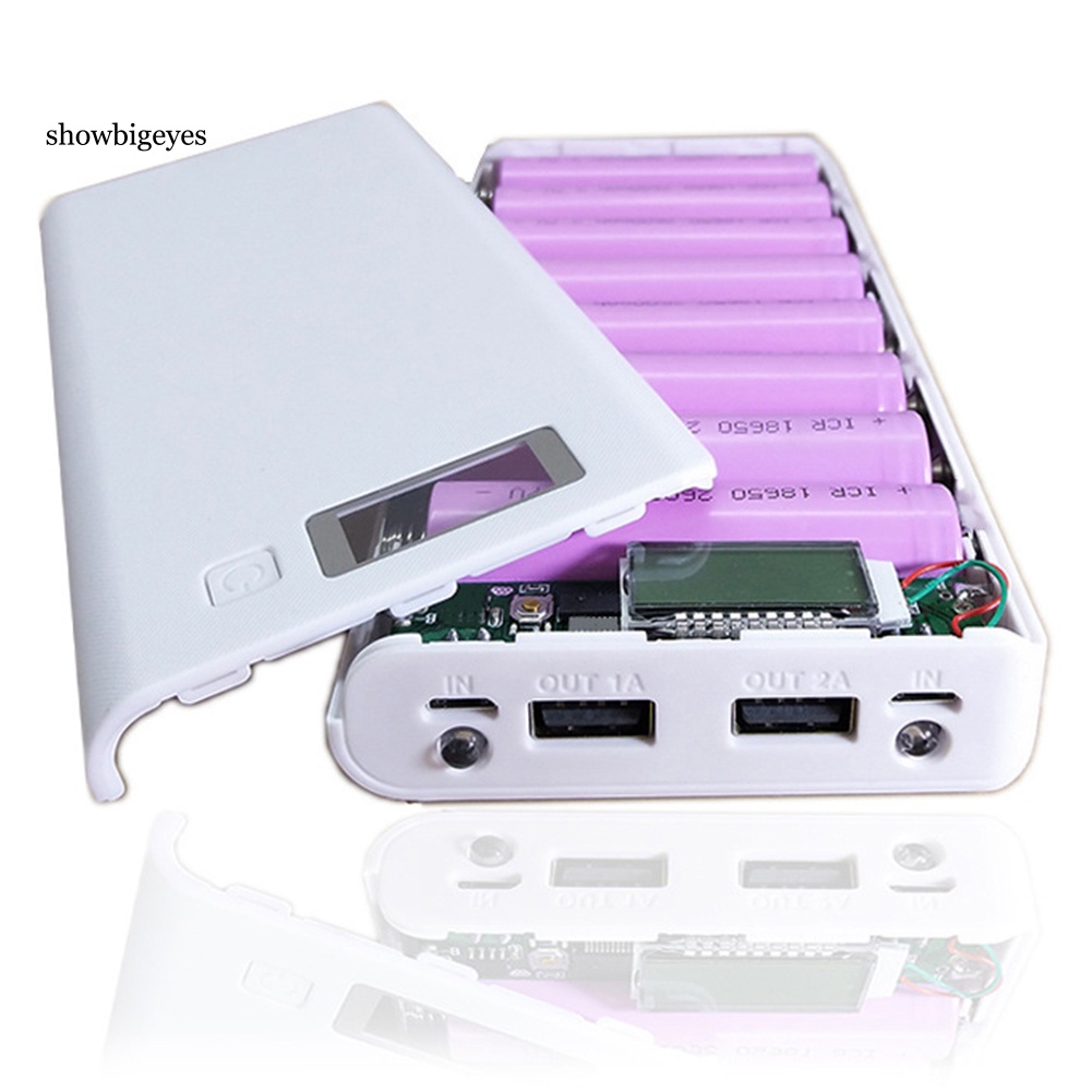 Vỏ Đựng Pin Sạc Dự Phòng Tự Làm Màn Hình LCD 18650