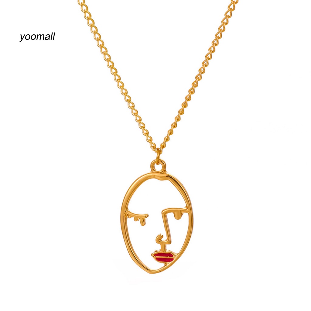 Vòng cổ Mặt Hình Khuôn Mặt Trừu Tượng Năm Mới
