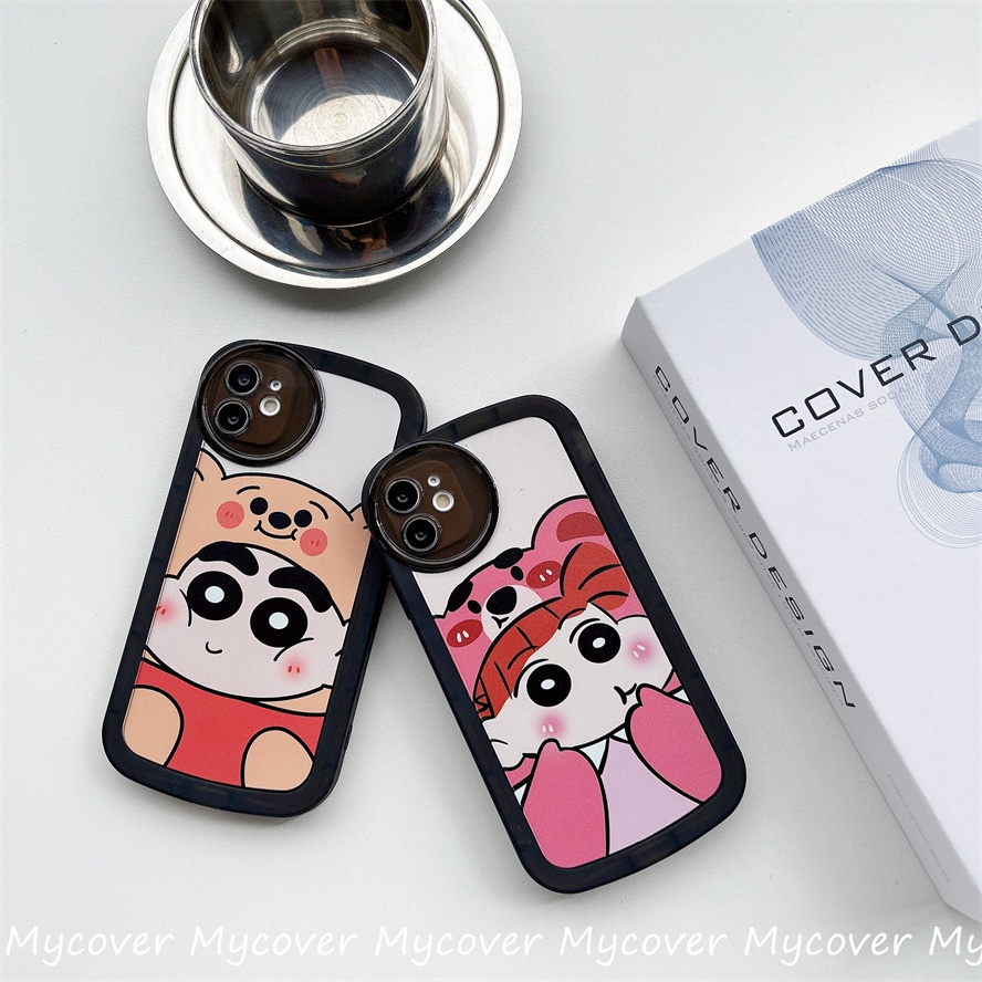 Ốp Điện Thoại Silicon Mềm Họa Tiết Cậu Bé Bút Chì Cho iPhone 11 13 12 14 Pro Max X XR Xs Max 6 7 8 Plus