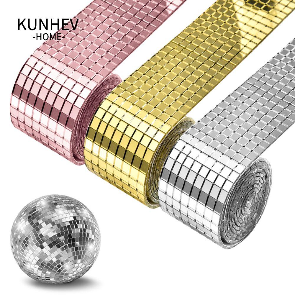 KUNHEV Gương Dán Tường Hình Vuông Mini 100x4cm Tự Dính Thủ Công Chuyên Nghiệp Kính