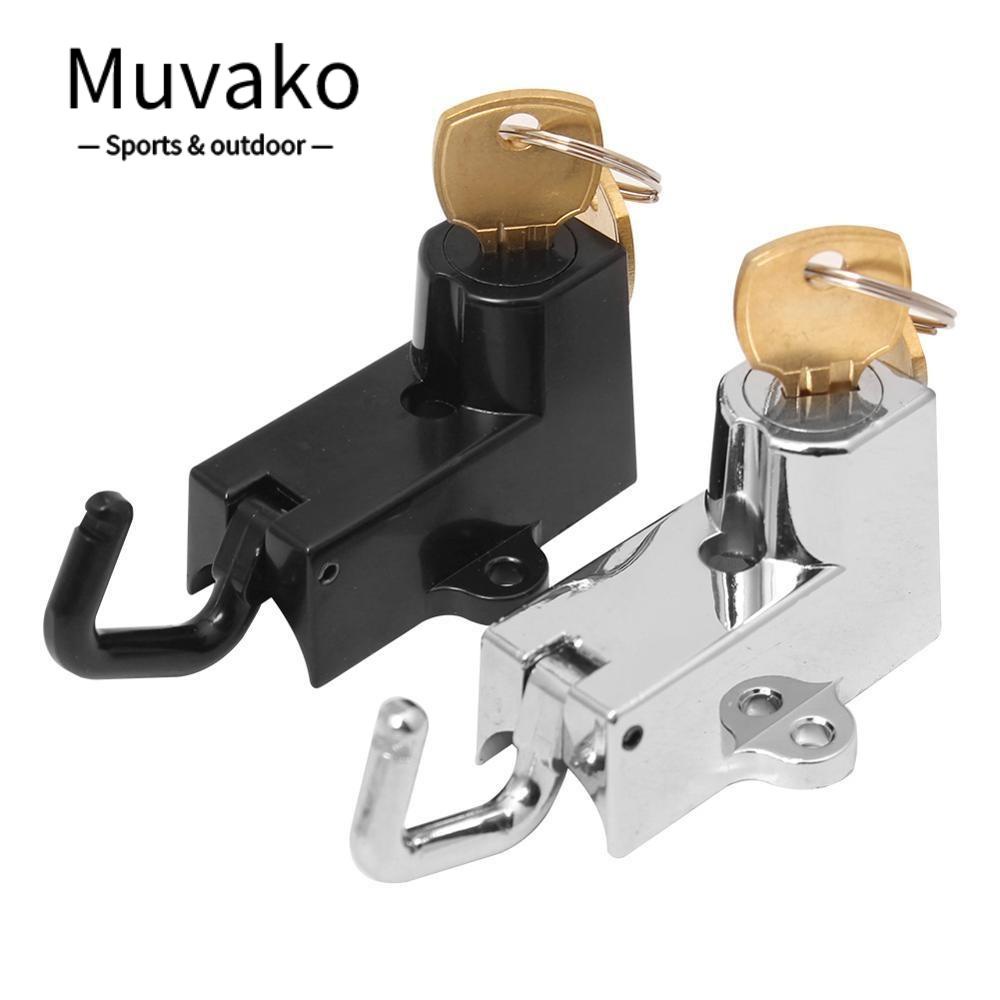 MUVAKO Ổ Khóa Nón Bảo Hiểm Mạ Điện 22-32mm Dễ Lắp Đặt Dành Cho Xe Mô Tô