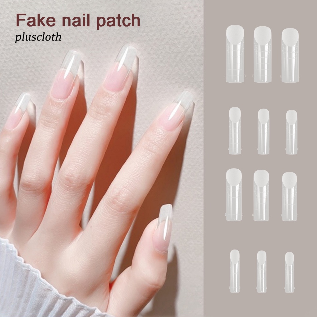 Hộp 120 Móng Tay Giả Trong Suốt Nhiều Kích Cỡ Dễ Tháo Rời