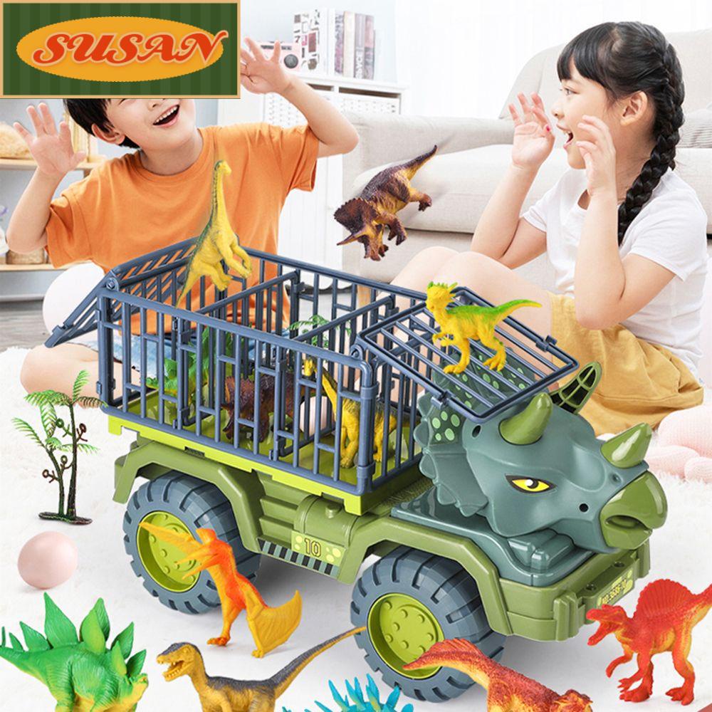 Đồ Chơi Xe Khủng Long Kích Cỡ Lớn Lưng Kéo Phía Sau Xe Địa Hình Cho Bé