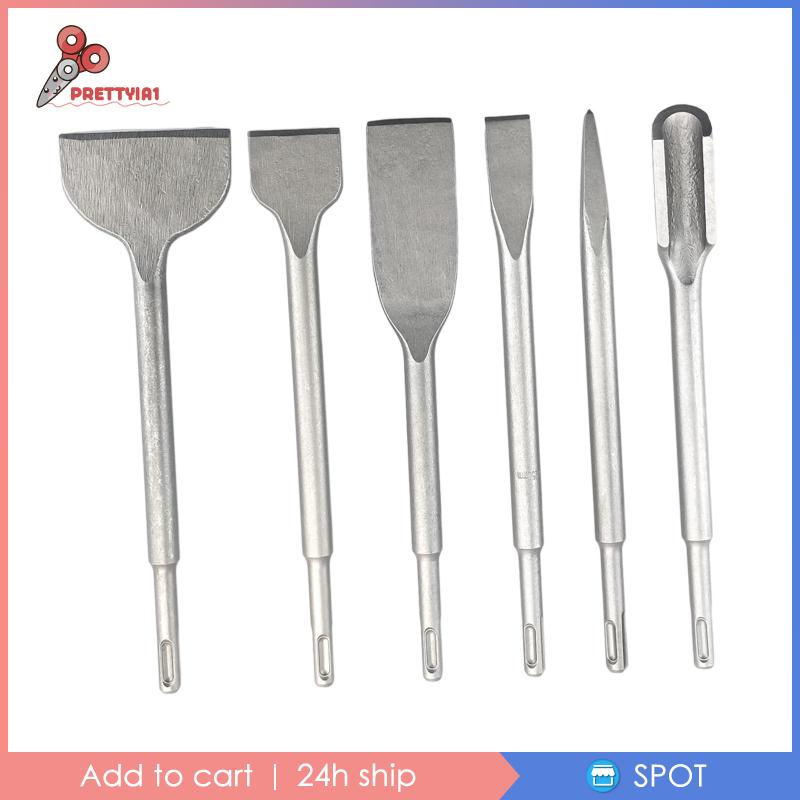[Prettyia1] Set 6 Mũi Khoan 250mm Chuyên Dụng Cho Tường Đá Bê Tông