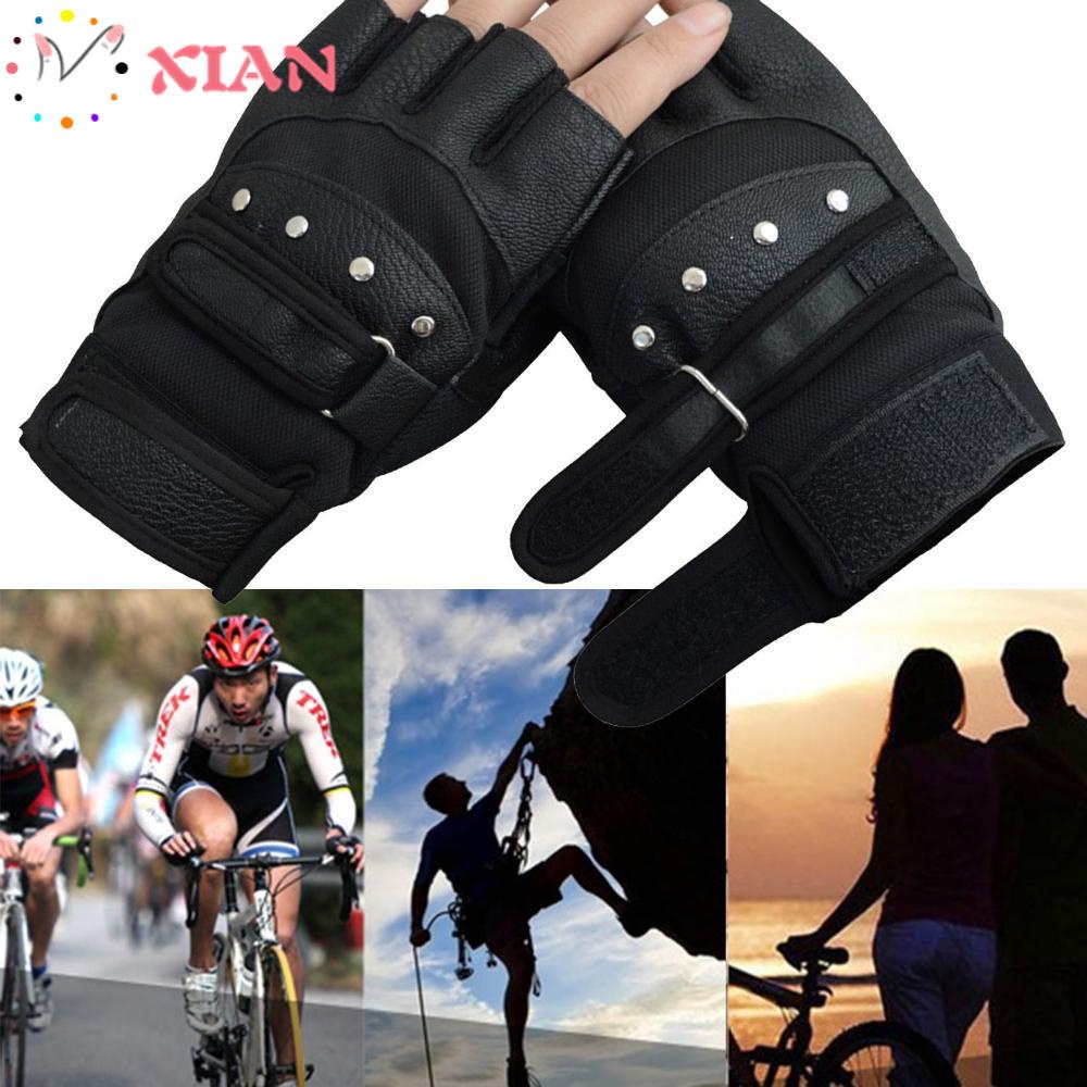 XIANTIN Găng Tay Lái Xe Bằng Da Đính Đinh Tán