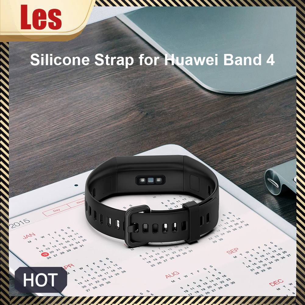 Dây Đeo Đồng Hồ Bằng Silicone Mềm Cho Huawei Band 4 / Honor Band 5i / 5i