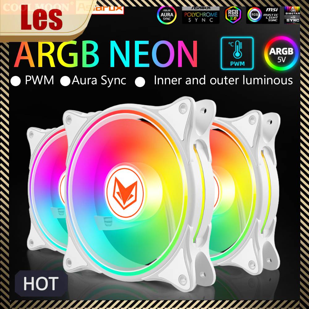 Quạt Tản Nhiệt Nước 12V 4 Pin PWM 5V 3Pin ARGB 120mm Cho Máy Tính