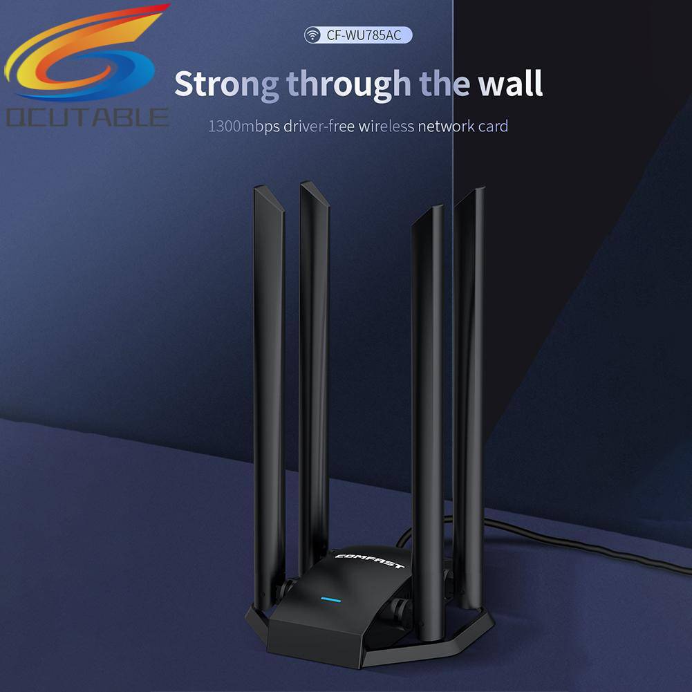 Bộ ChuyểN ĐổI WiFi COMFAST CF-WU785AC 1300M, USB 3.0 4 Ăng-Ten