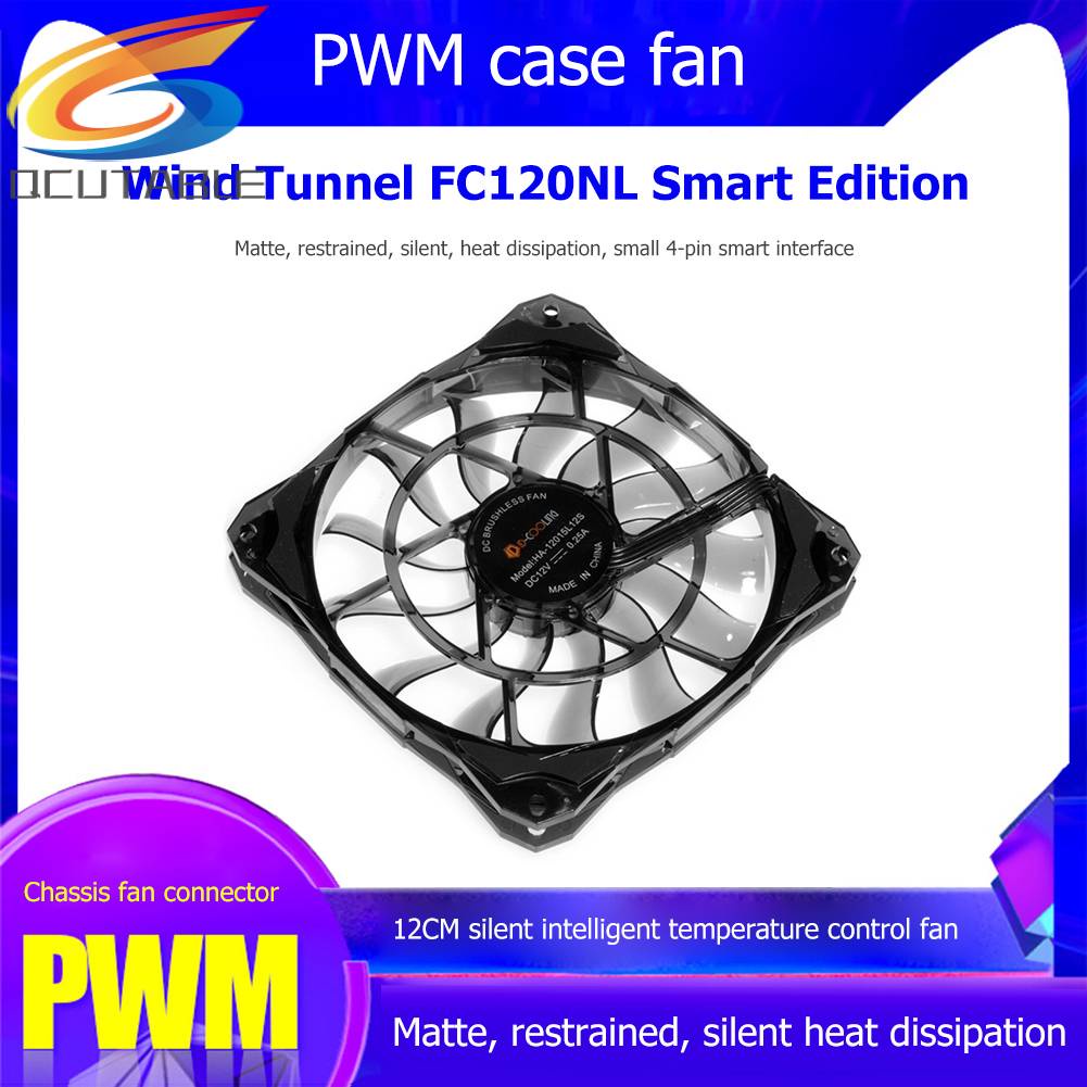 Quạt Tản Nhiệt Làm Mát 12cm Cho PC Case Chassis CPU 4 Pin Yên Tĩnh