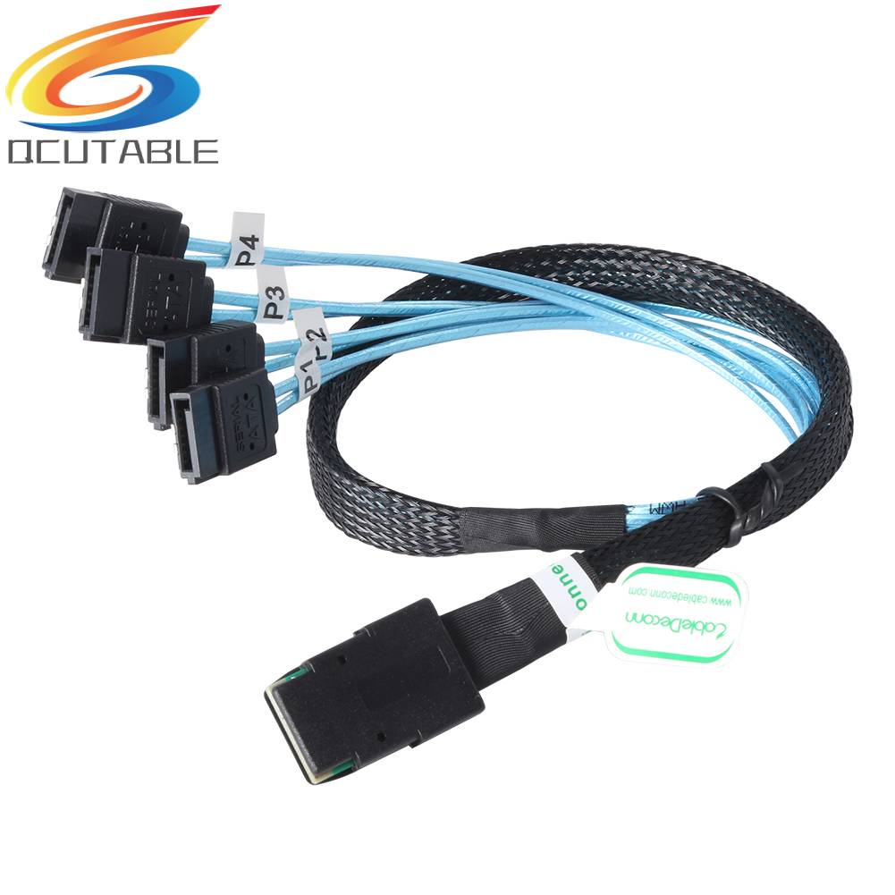 Cáp Chia G0101 MINI SAS 36P SFF 8087 Sang 4 SATA 7P