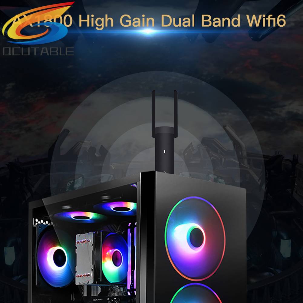 Thẻ Mạng WiFi 6 Cổng Usb 3.0 FU-AX1800 1800Mbps 2.4G / 5G Cho Máy Tính