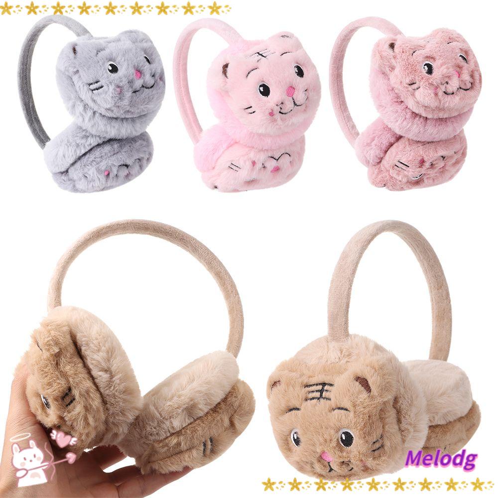 MELODG Chụp Tai Giữ Ấm Kiểu Hoạt Hình Nhồi Bông Dễ Thương Sự Bảo Vệ