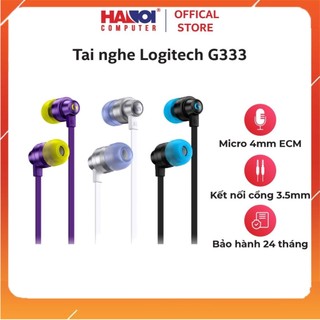 Tai nghe Logitech G333 Đen/Trắng/Tím thiết kế vỏ nhôm sang trọng, thoải mái điều chỉnh âm