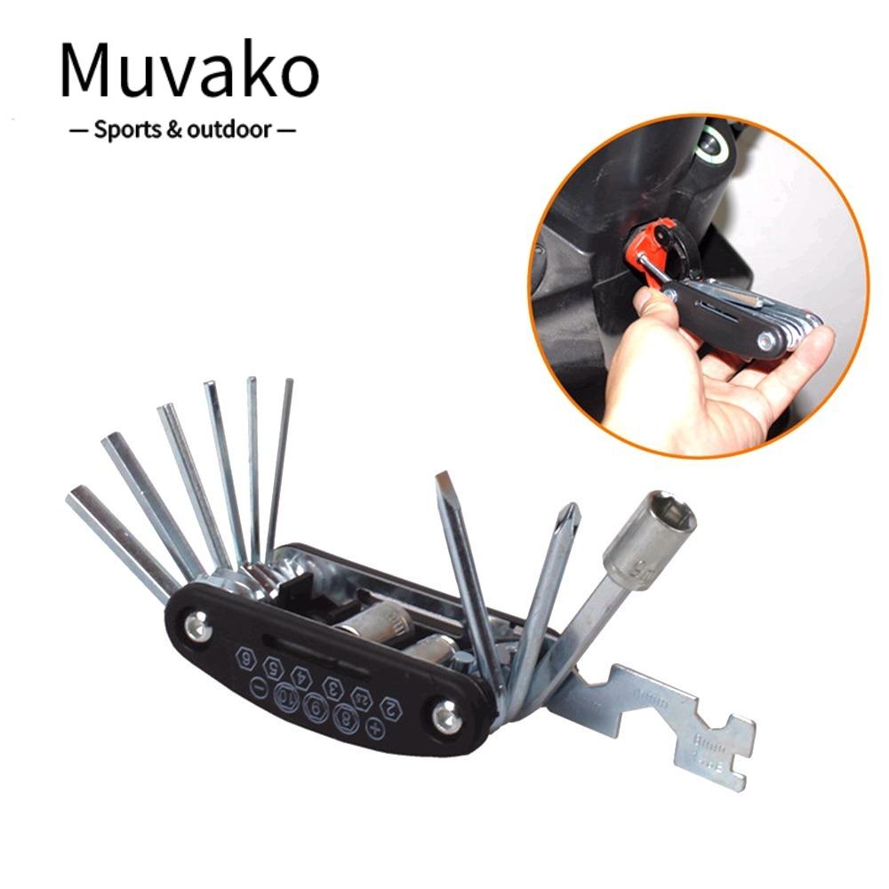 MUVAKO Bộ Dụng Cụ Sửa Chữa Lốp Xe 16 Trong 1 Đa Năng Tiện Dụng