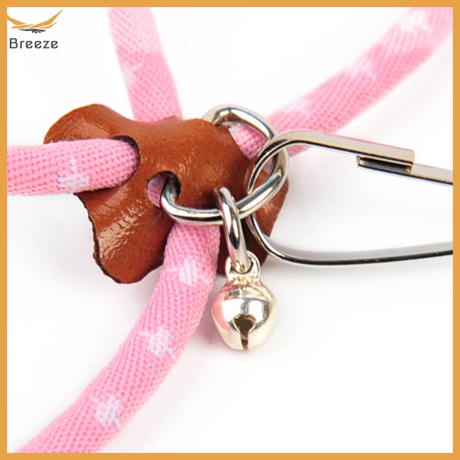 Dây Dắt Thú Cưng Đi Dạo Mềm Mại Chống Cắn Có Thể Điều Chỉnh Và Gắn Chuông Tiện Dụng