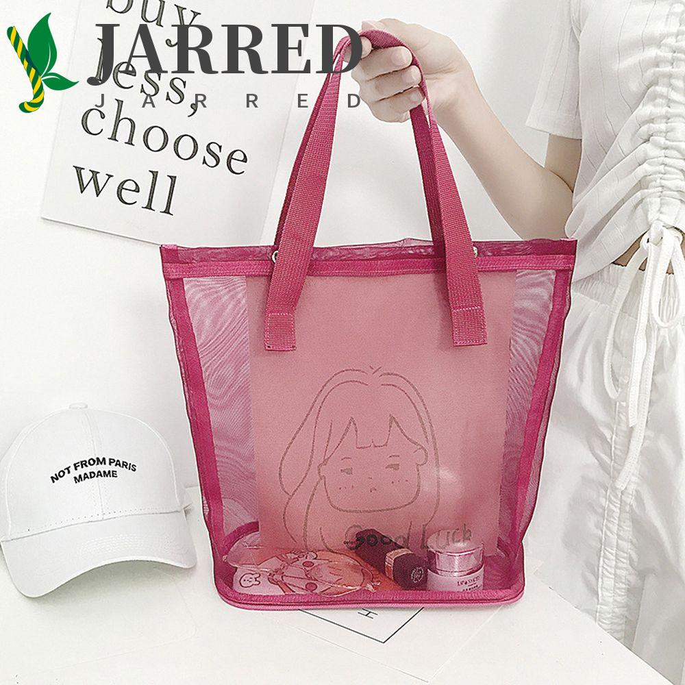 JARRED Túi Xách Lưới Nylon Màu Trơn Thời Trang Nữ