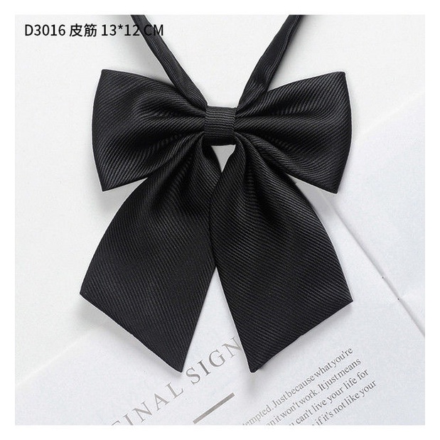 Cà Vạt Nơ Đồng Phục Màu Đen Phong Cách Nhật Bản Cho Nam Và Nữ