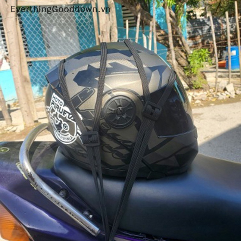 Everthinggooddown Mới Dây Thừng Co Giãn Có Thể Thu Vào Móc Hành Lý Mũ Bảo Hiểm Xe Máy Xe Đạp Sắp Xếp Gọn Gà