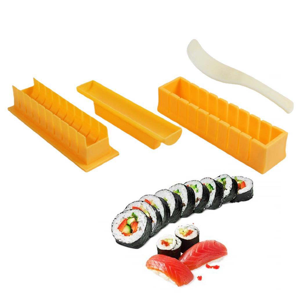 Set 4 Khuôn Làm Sushi Hình Tròn Chống Dính Tiện Dụng DIY