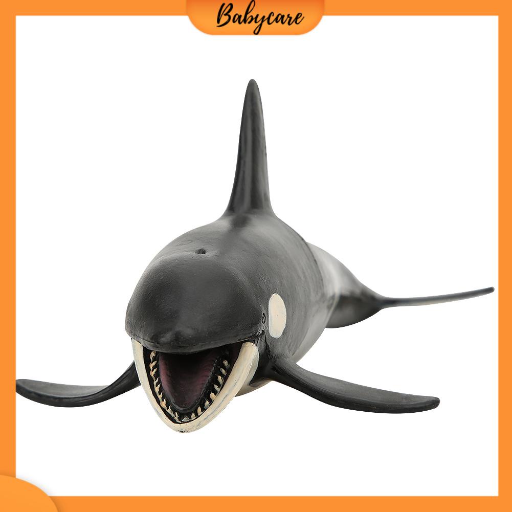 Babycare Có hàng sẵn Hình dạng cá voi sát thủ Mô phỏng mô hình động vật Sinh biển Trẻ em Đồ chơi rắn tĩnh