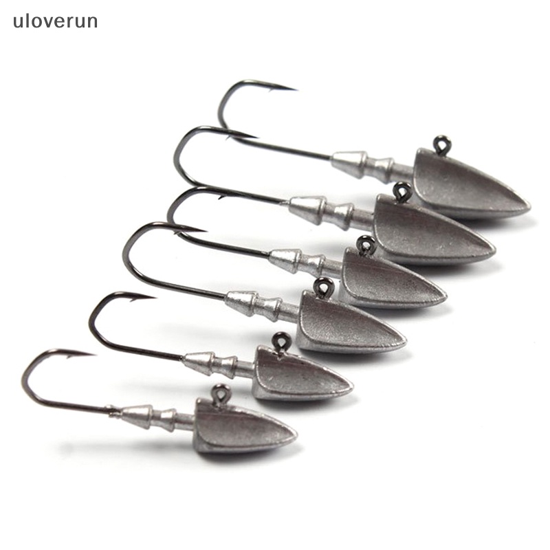 Uloverun Mồi Câu Cá Giả Hình Giun Đầu Mềm 3.5g 5g 7g 10g 14g 21g