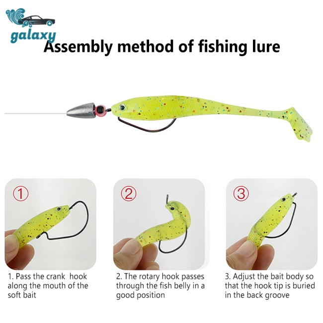 Galaxy Set 50 Mồi Giả Nhử Cá Hình Chữ T Chất Lượng Cao