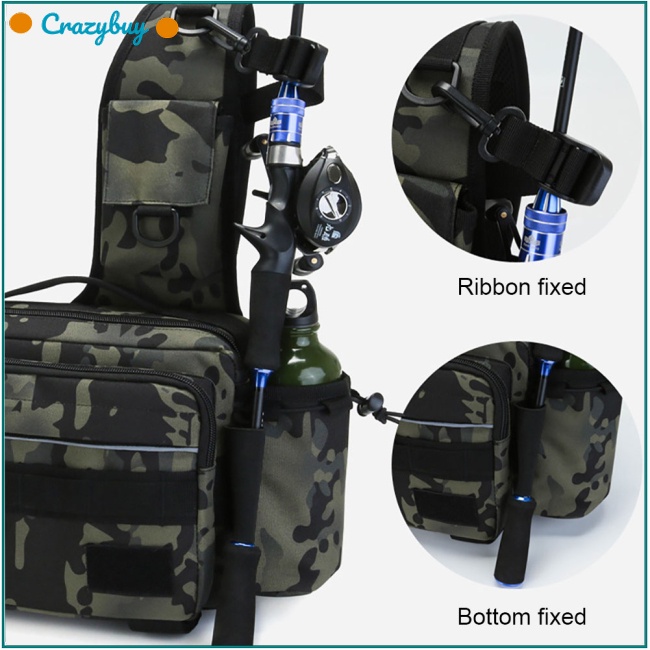 Cr Túi Đựng Dụng Cụ Câu Cá Đa Năng Sức Chứa Lớn Tiện Dụng