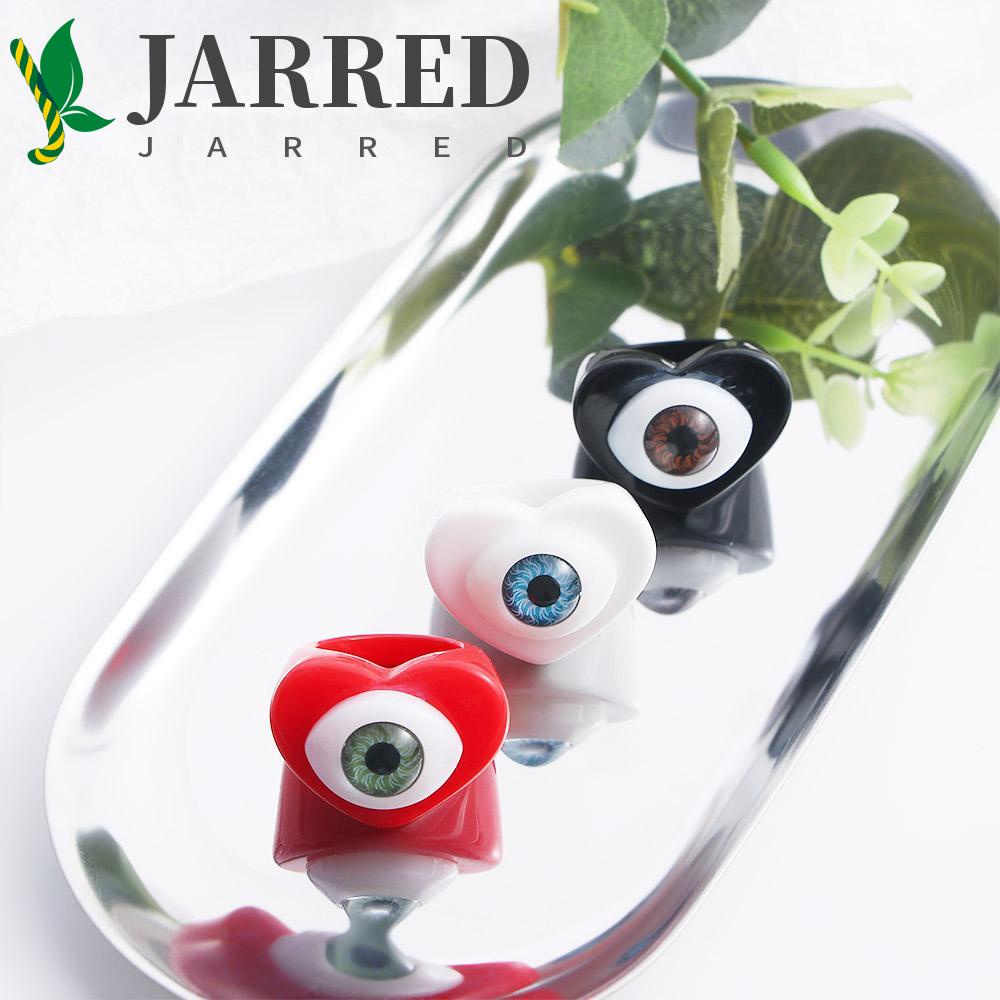 JARRED Nhẫn Nhựa Hoạ Tiết Mắt Quỷ Hoạt Hình Phong Cách Hàn Quốc Dành Cho Nữ