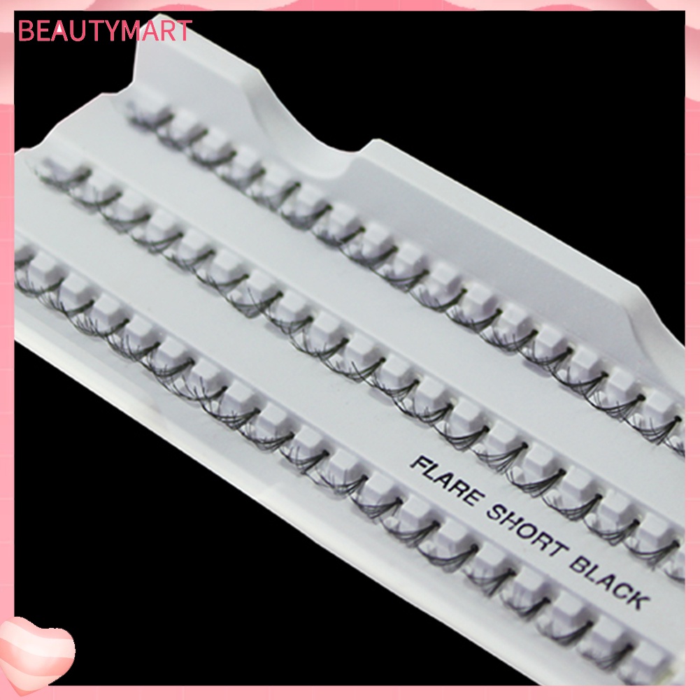 Cụm Lông Mi Giả Màu Đen 8 / 10 / 12mm Tự Làm Trang Điểm Cho Nữ