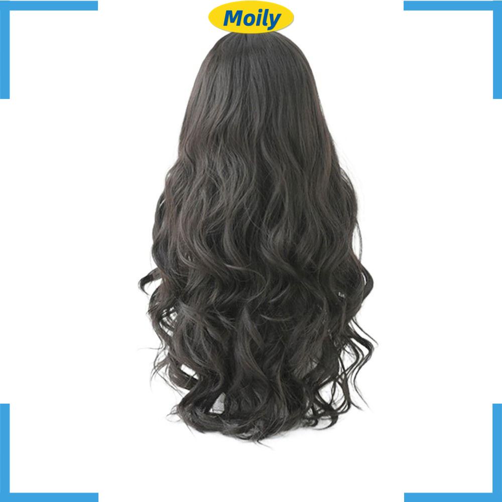MOILYVN Bộ Tóc Giả Gợn Sóng Lớn Chịu Nhiệt Thời Trang Chất Lượng Cao