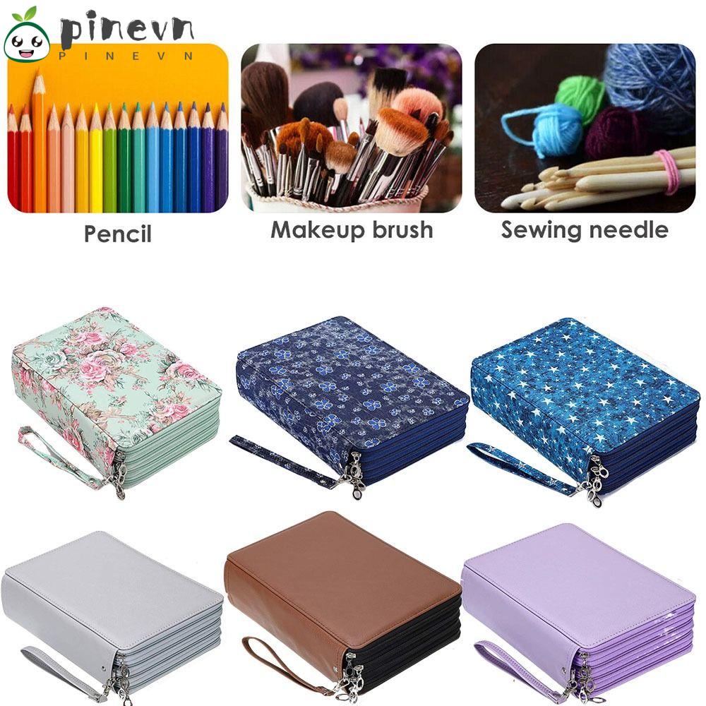 PINEVN Túi Đựng Bút Nhiều Màu Sức Chứa Lớn Sắp Xếp Gọn Gàng Cho Học Sinh