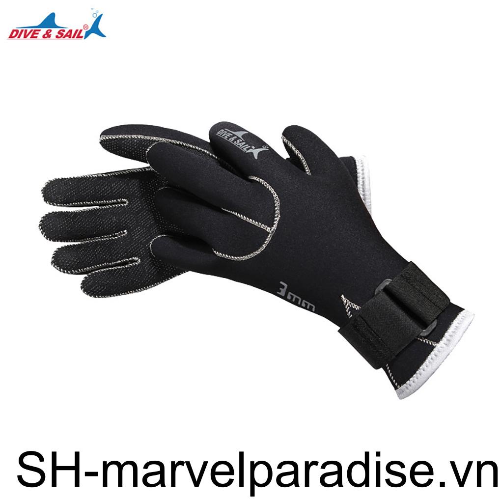 Găng Tay Lặn Giữ Ấm Chống Mài Mòn Dày 3MM Có Khóa Cài Ma Thuật