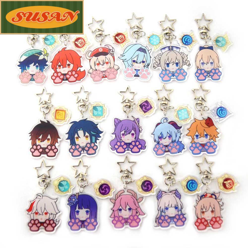 SUSANS Giá Đỡ Chìa Khóa Xe Hơi Hóa Trang Anime Vui Nhộn