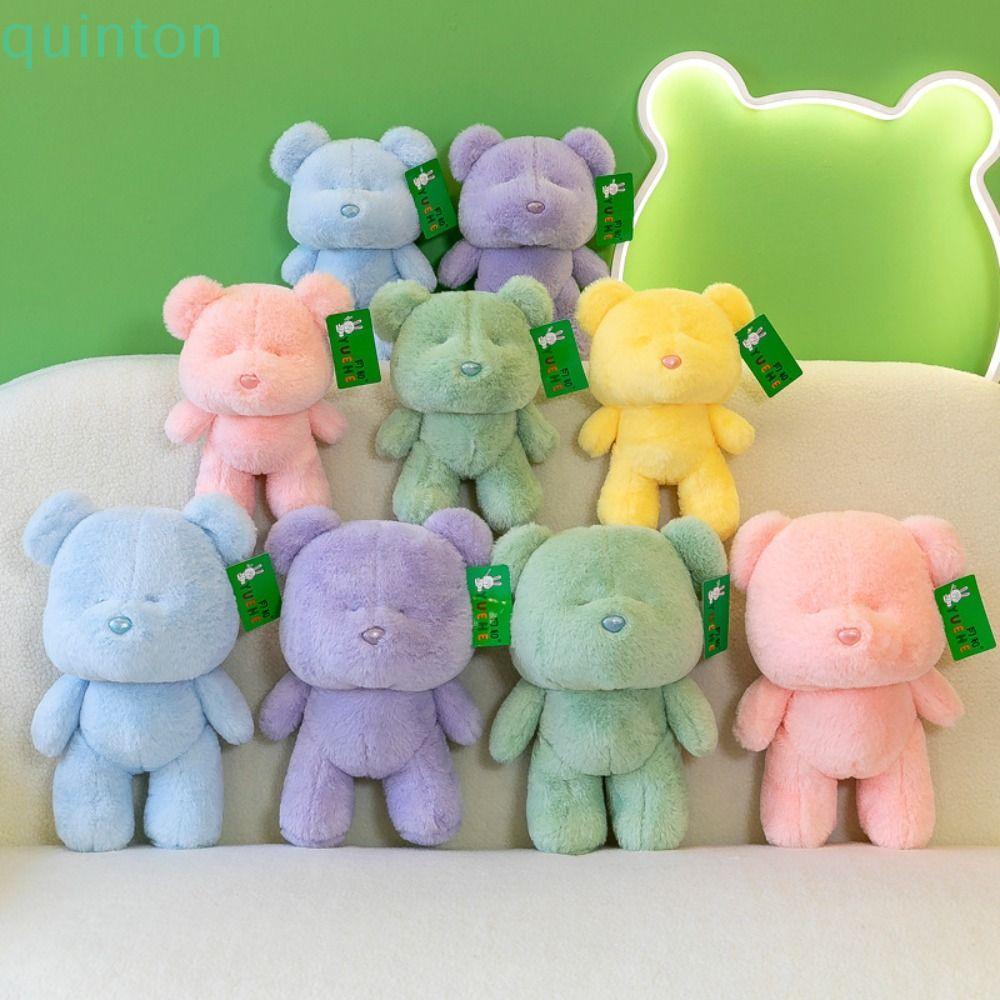 QUINTON Gấu Nhồi Bông Mềm Mại Nhiều Màu Sắc Đáng Yêu Dành Cho Bé