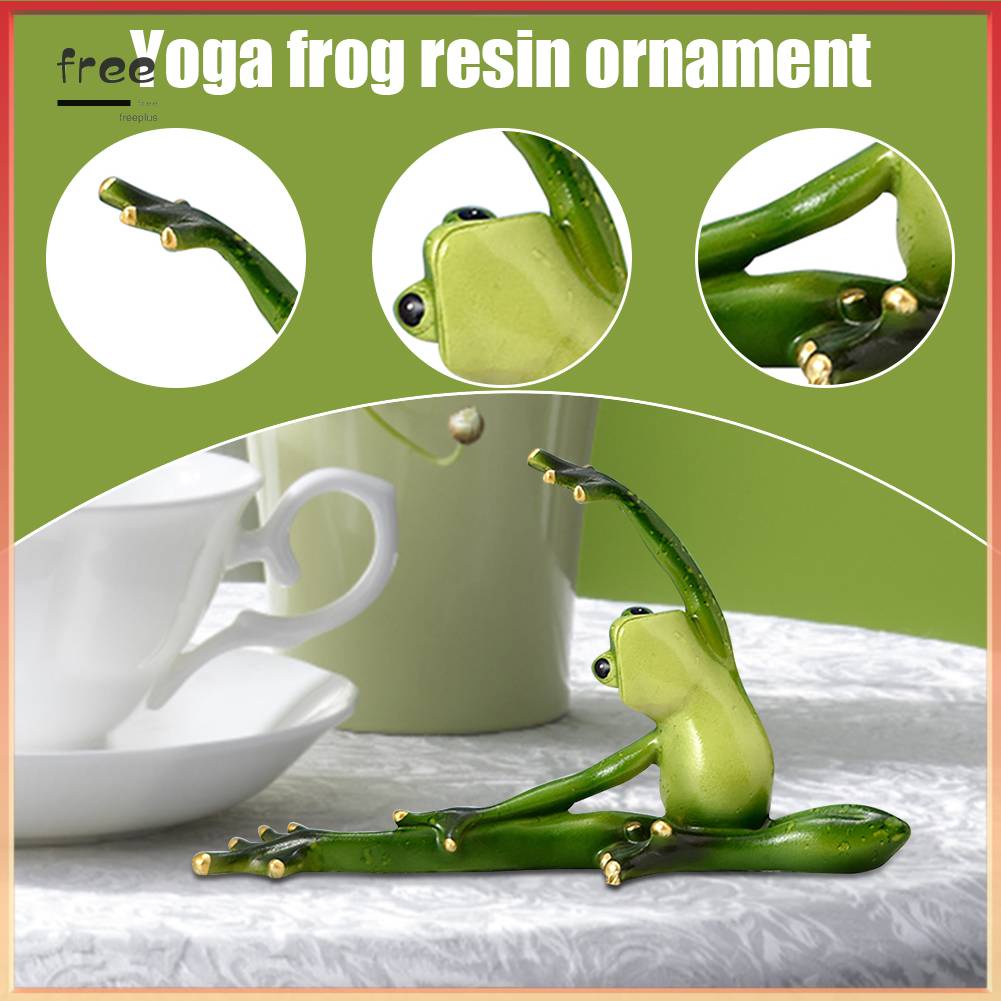 Tượng Ếch Tập Yoga Chống Thấm Nước Bằng Nhựa Resin Trang Trí Trong Nhà / Ngoài