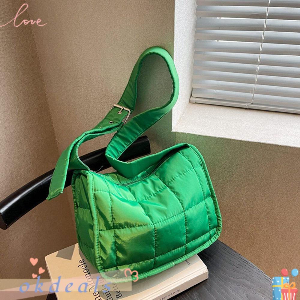 OKDEALS Túi Xách Đeo Vai Bằng Cotton Gọn Nhẹ