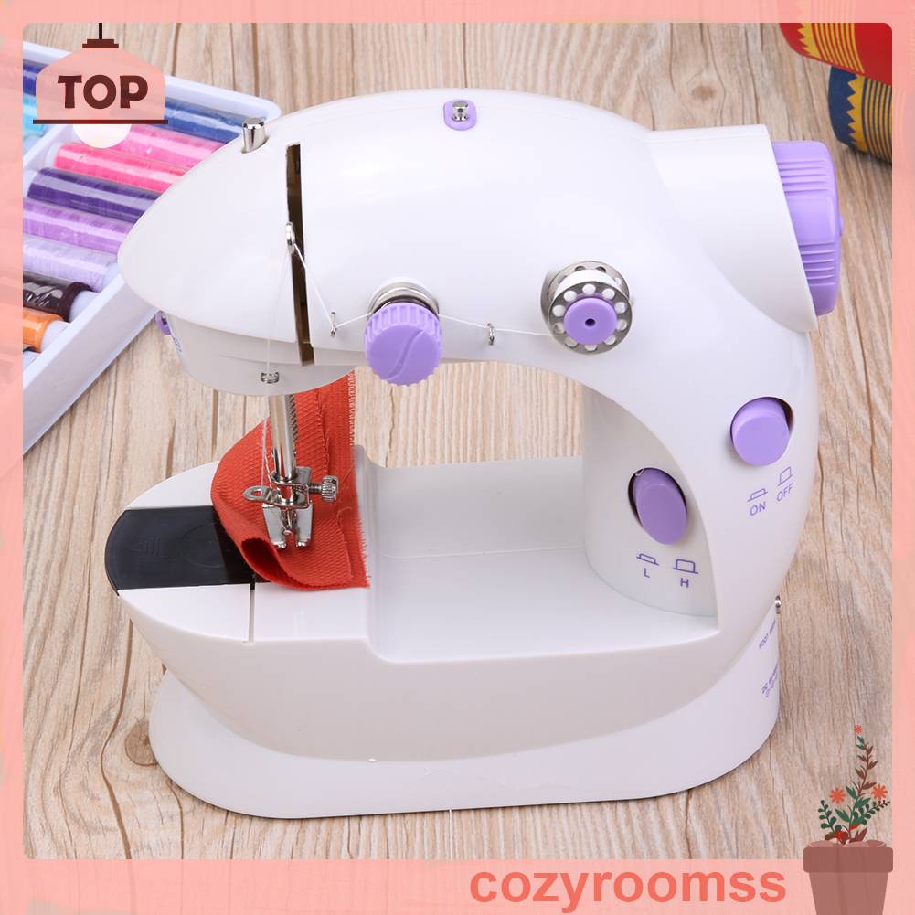 Máy May Điện Đa Năng Có Bàn Đạp Chân Gắn Đèn LED Mini