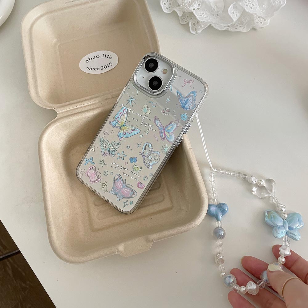 Ốp Điện Thoại Cứng Họa Tiết Bướm Cho IPhone 11 12 12Pro 12ProMax 13 13Pro 13ProMax 14 14Pro 14ProMax