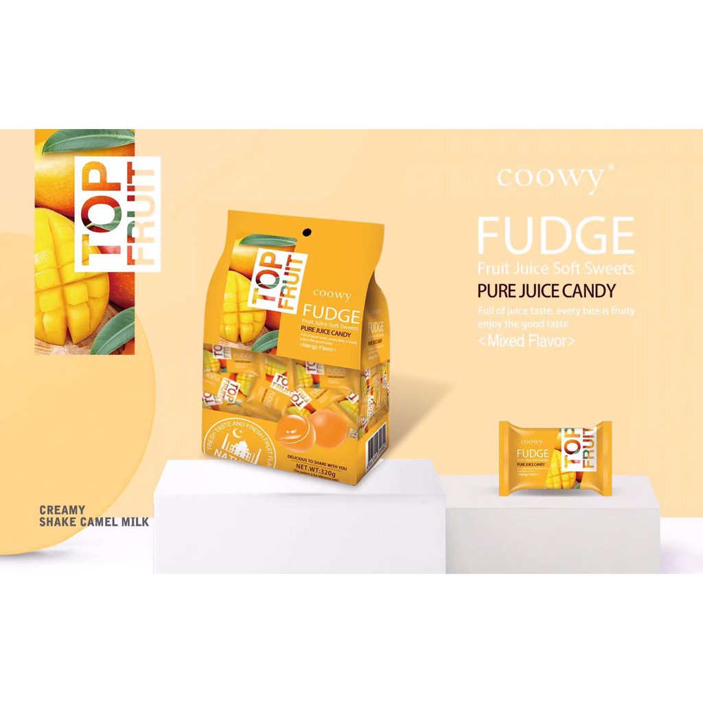 1 Gói 320gr Kẹo dẻo trái cây Top Fruit thơm ngon bổ dưỡng