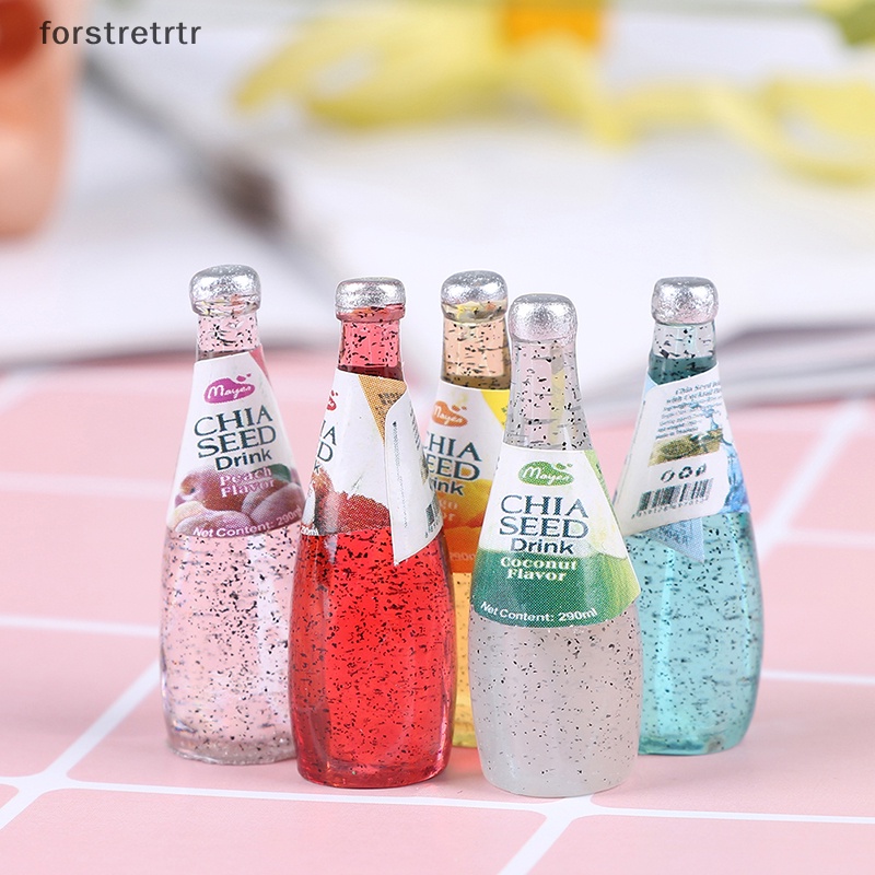 Forstretrtr Set 5 Bình Nước mini Tỉ Lệ 1 / 12 Cho Nhà Búp Bê