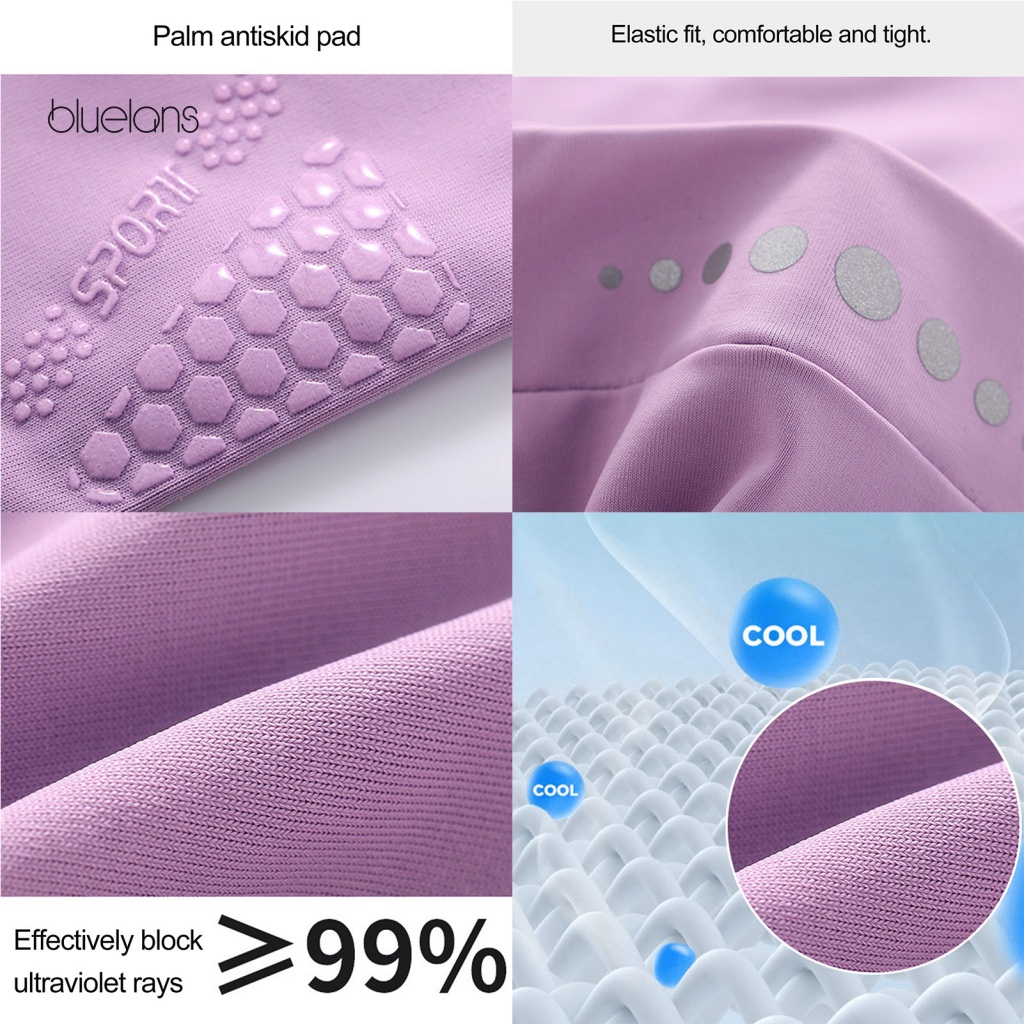 1 Đôi Găng Tay Chống Nắng Mềm Mại Thoáng Khí Thoải Mái Có Thể Mở Tay Bảo Vệ Mùa Hè Cho Nữ