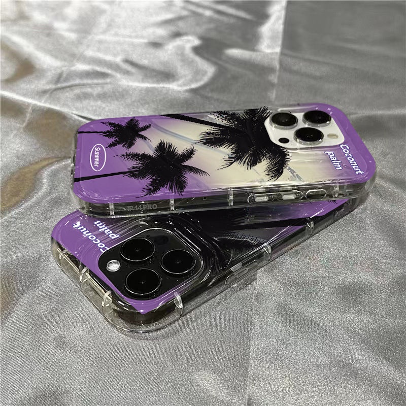 Ốp Điện Thoại Hình Trái Dừa Màu Gradient Cho Iphone14Promax / xr / / 7iPhone14promax131211Ốp Điện Thoại Silicon Dẻo Trong Suốt In Hình Cá Heo 45YL 45YL Cho Apple 8 Plus 8